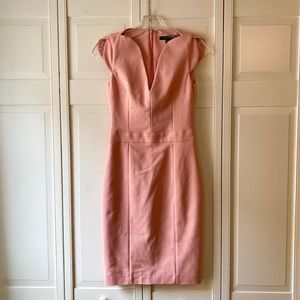 French Connection light pink cap sleeve dress